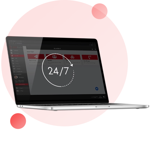 24/7-Verfügbarkeit, garantierte Uptime